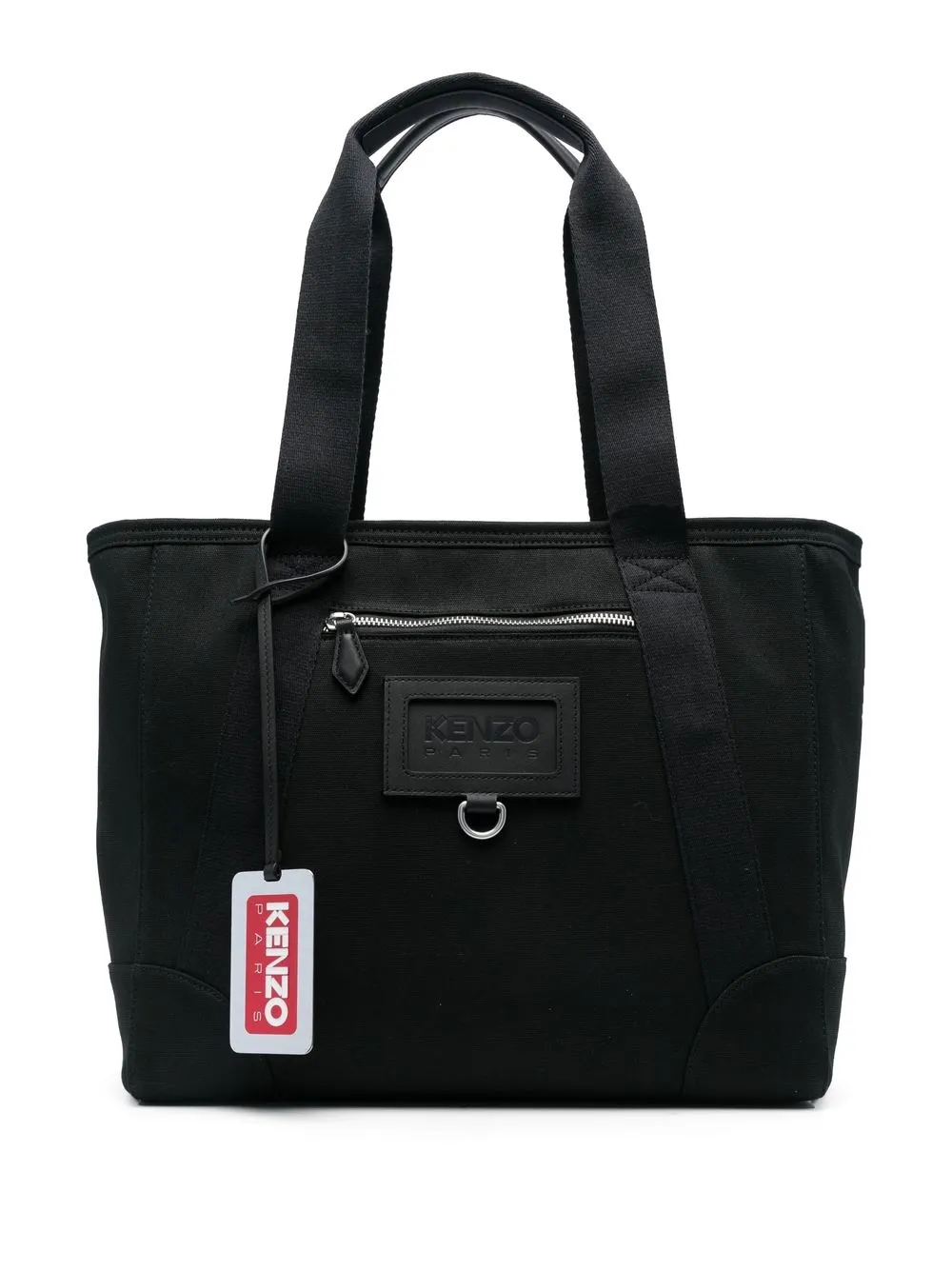 

Kenzo logo-tag tote bag - Black