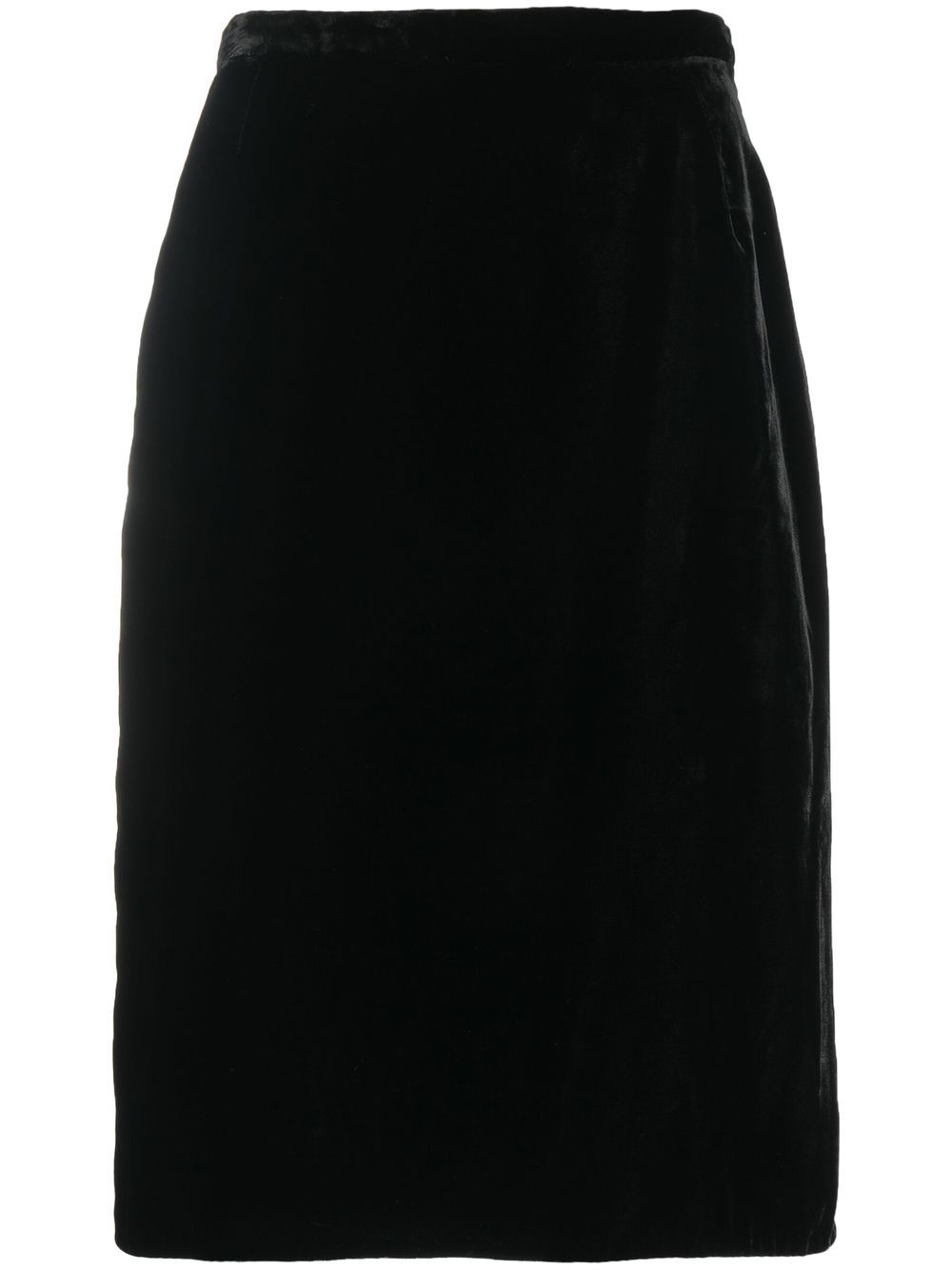 Image 1 of Dolce & Gabbana Pre-Owned 2000s straight cut velvet skirt