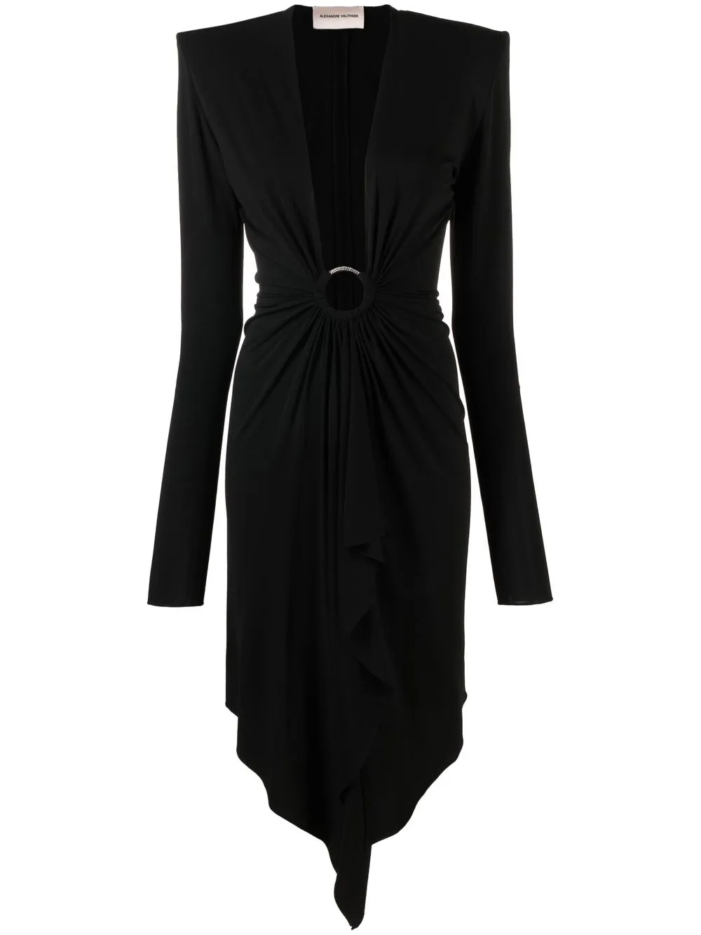 

Alexandre Vauthier ring hardware-detail midi dress - Black