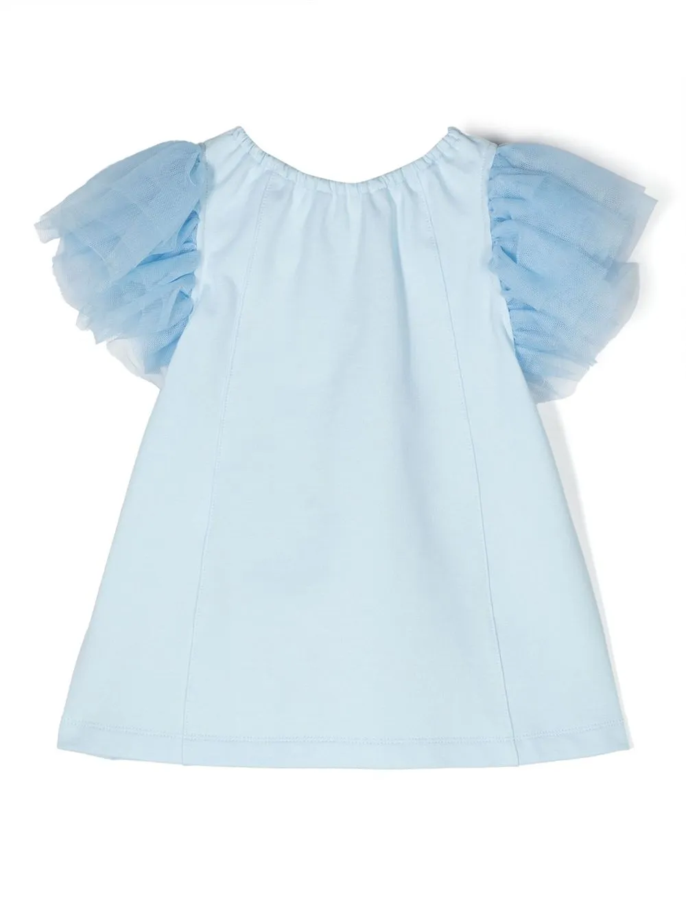 

Philosophy Di Lorenzo Serafini Kids vestido con ribete de tul - Azul