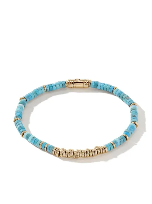 Bracelet en or 14ct serti de turquoise - John Hardy - Modalova