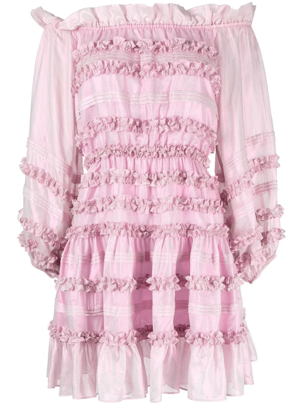 

Cynthia Rowley Ella ruffled mini dress - Pink
