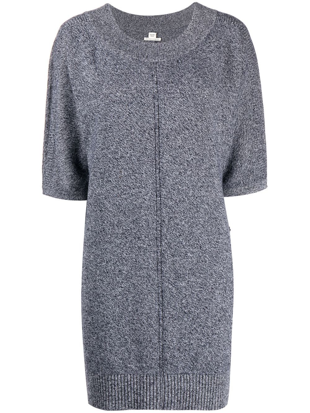 

Hermès 2010s pre-owned short-sleeved cashmere dress - Grey