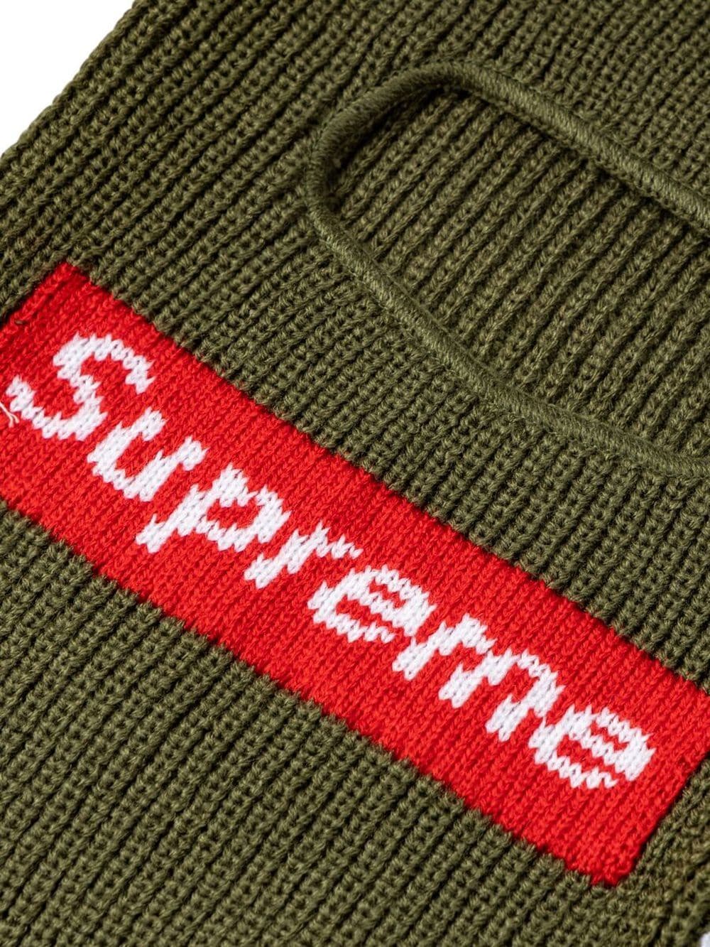 Shop Supreme X New Era Box Logo Knitted Balaclava In Green