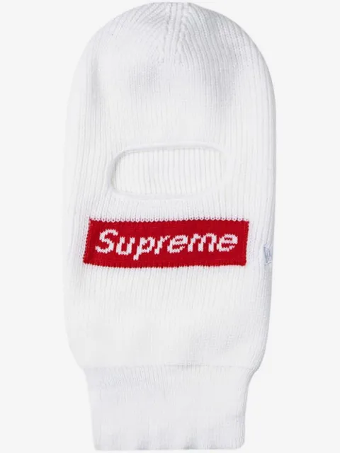 Supreme pasamontañas tejido Box Logo de SUPREME x New Era