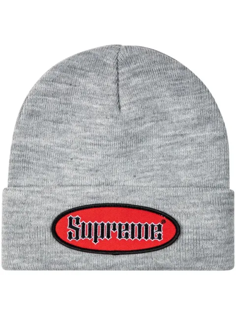 Supreme gorro con parche ovalado 