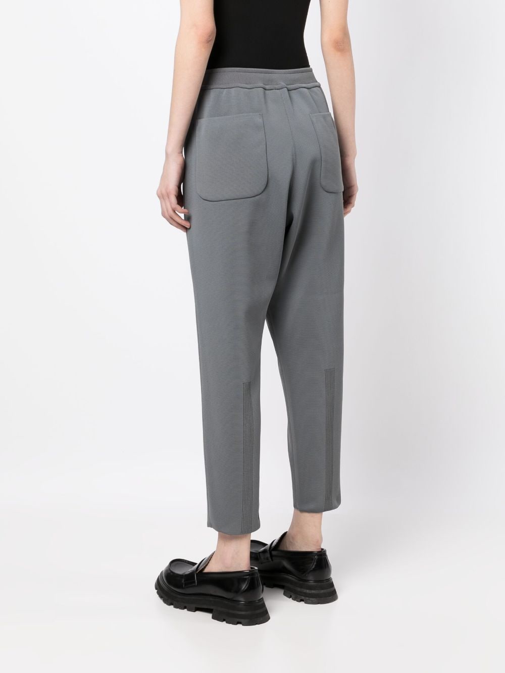 Shop Cfcl Elasticated-waistband Detail Trousers In Grey