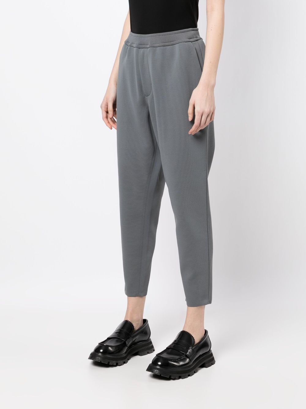 Shop Cfcl Elasticated-waistband Detail Trousers In Grey