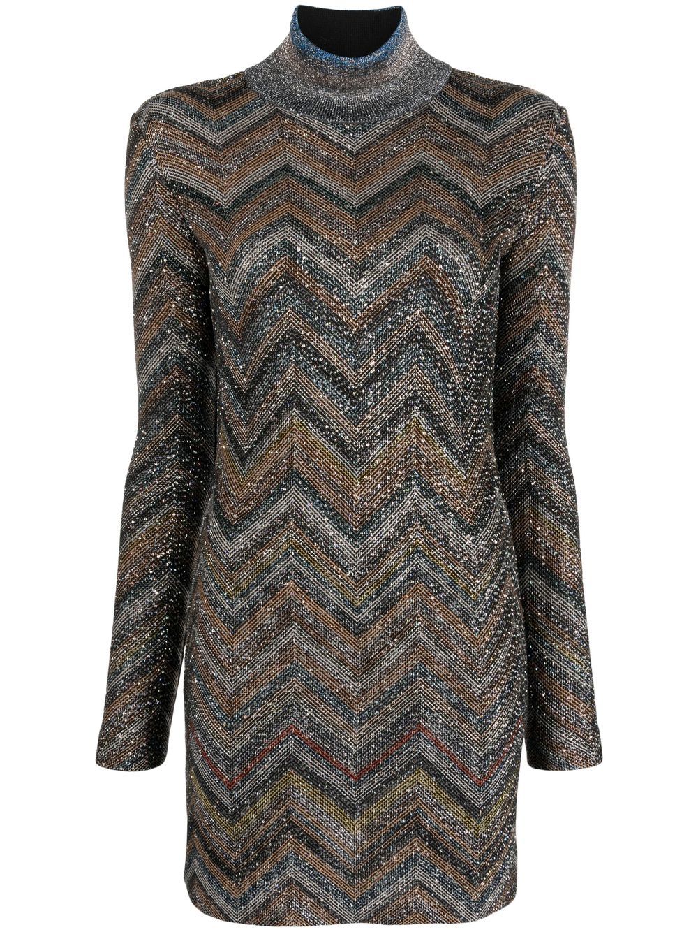 

Missoni zig-zag knit dress - Blue