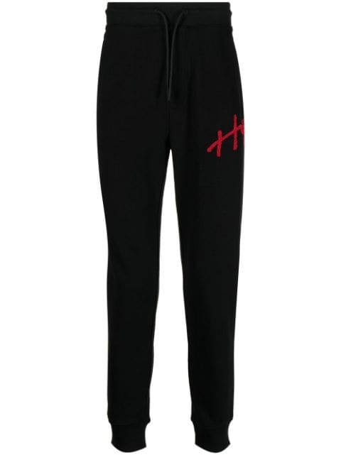 HUGO - logo-appliqué track pants