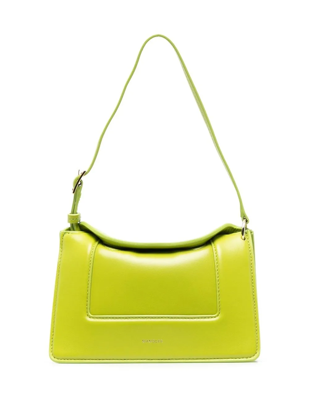 

Wandler logo-print leather tote bag - Green