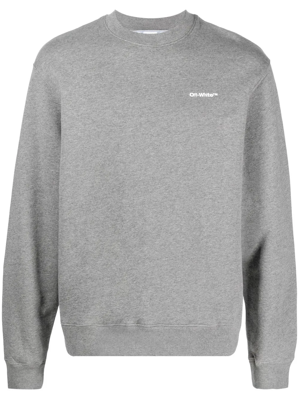 

Off-White sudadera con logo estampado - Gris