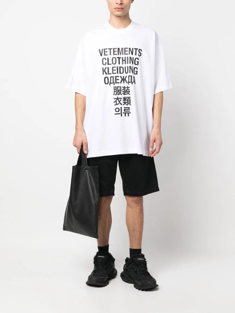 VETEMENTS T-shirt met logoprint - Wit