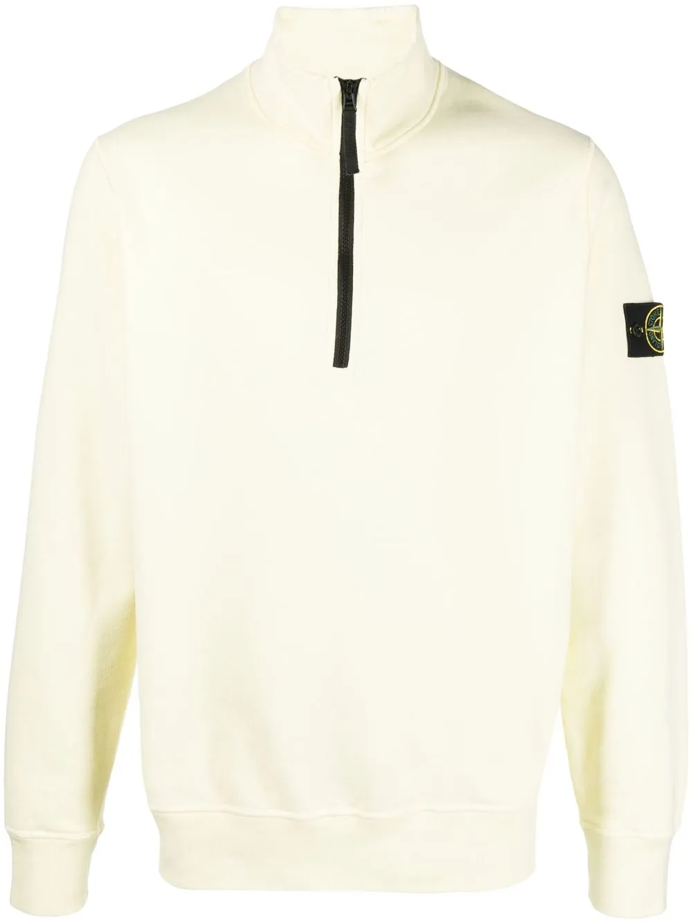 

Stone Island Compass-motif half-zip jumper - Green