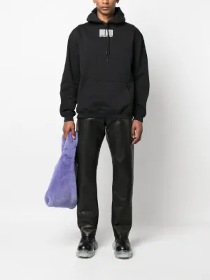 スウェット・トレーナー VTMNTS SWEATSHIRTS (VL16HD100L BLACKWHITE) VTMNTS Black Cotton Blend Oversize Sweatshirt (VTMNTS