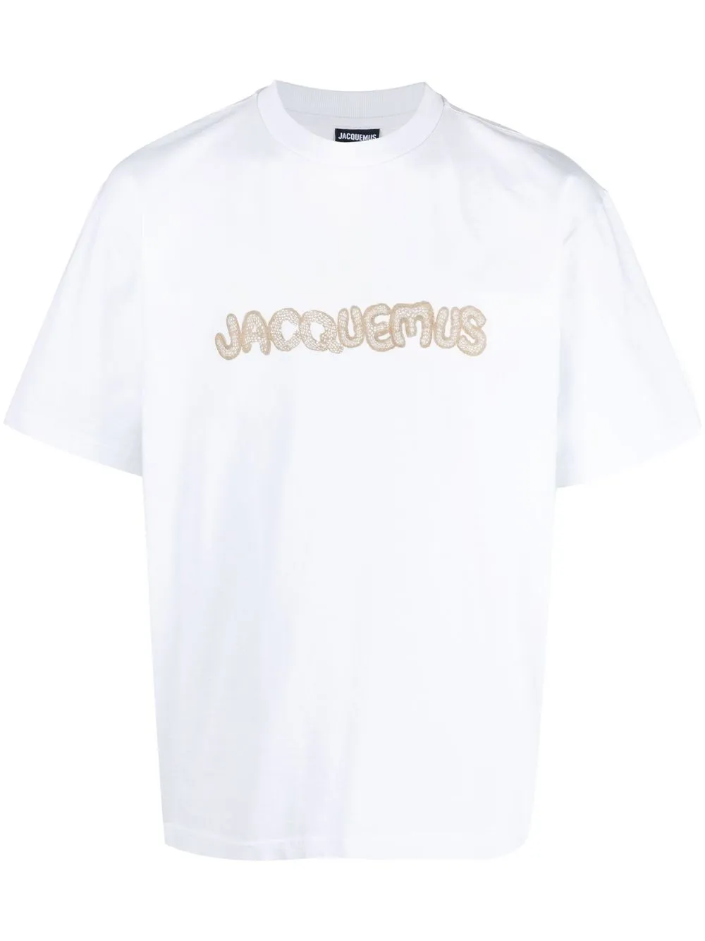 

Jacquemus embroidered-logo cotton T-shirt - White