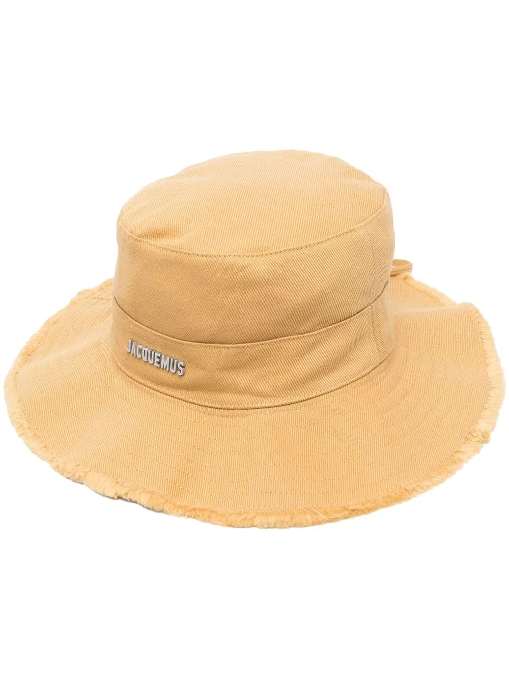 

Jacquemus sombrero de ala ancha con placa del logo - Neutro