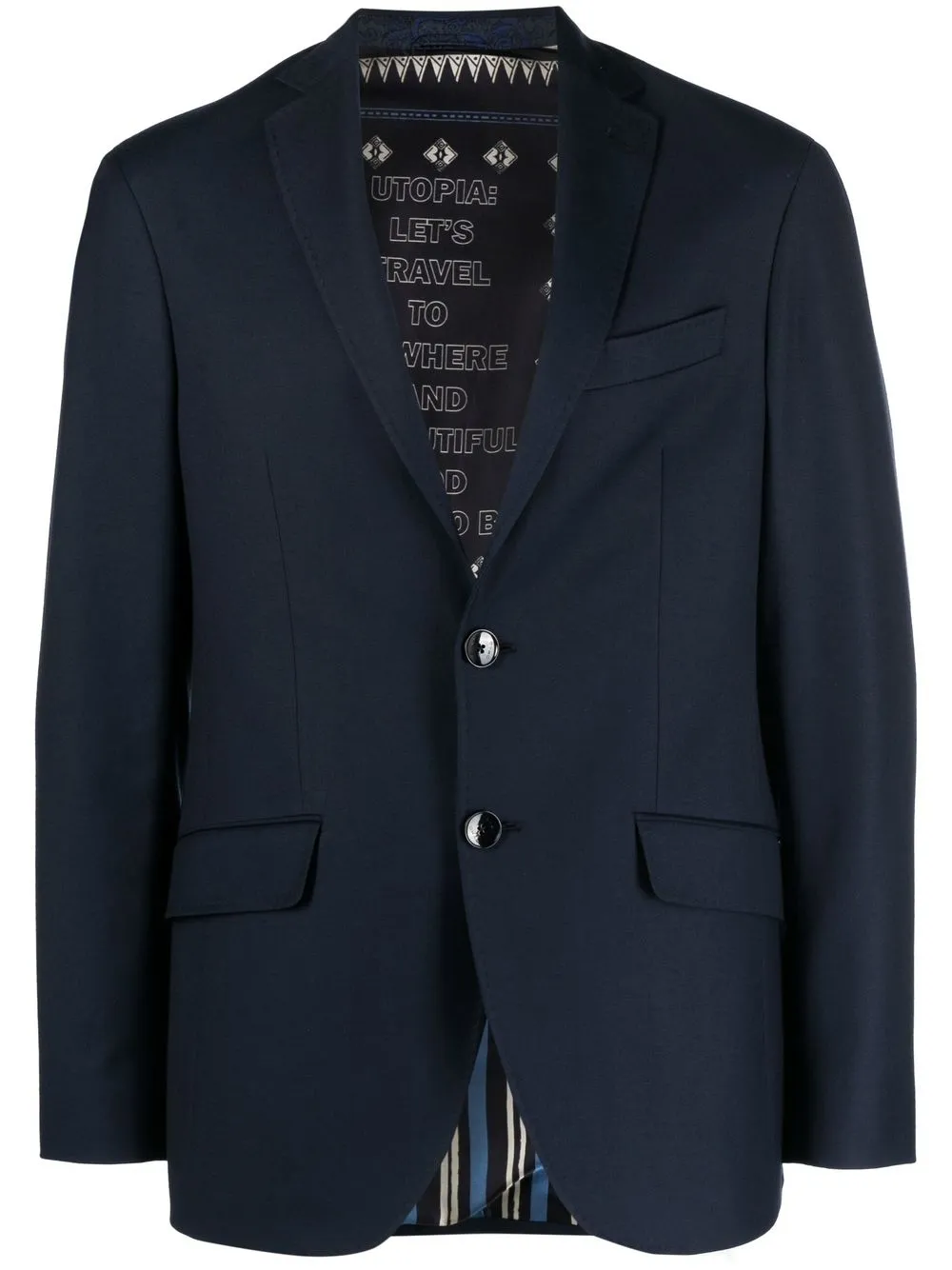 

ETRO single-breasted tailored blazer - Blue