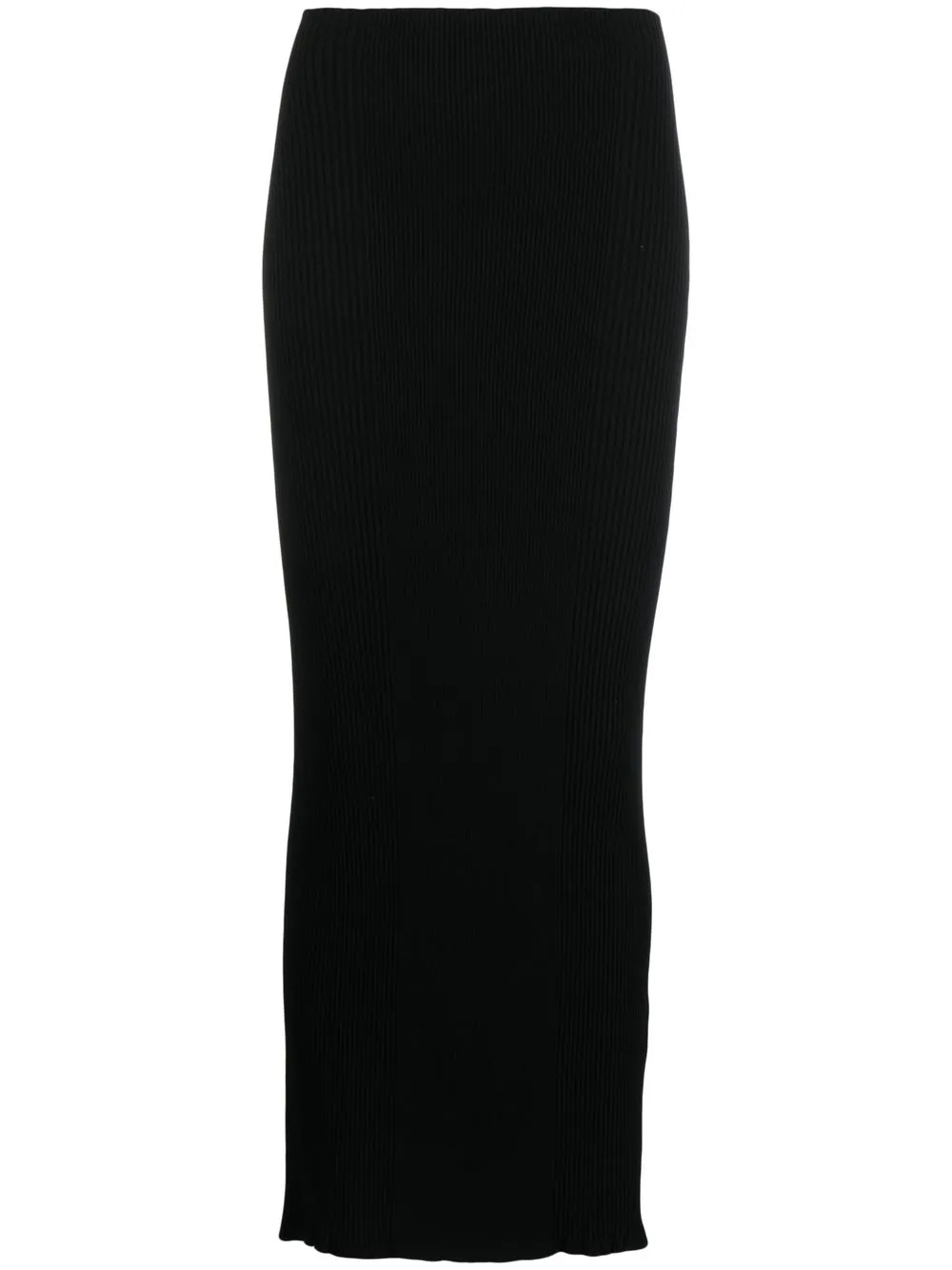 Aeron High-waisted Knitted Skirt In Black