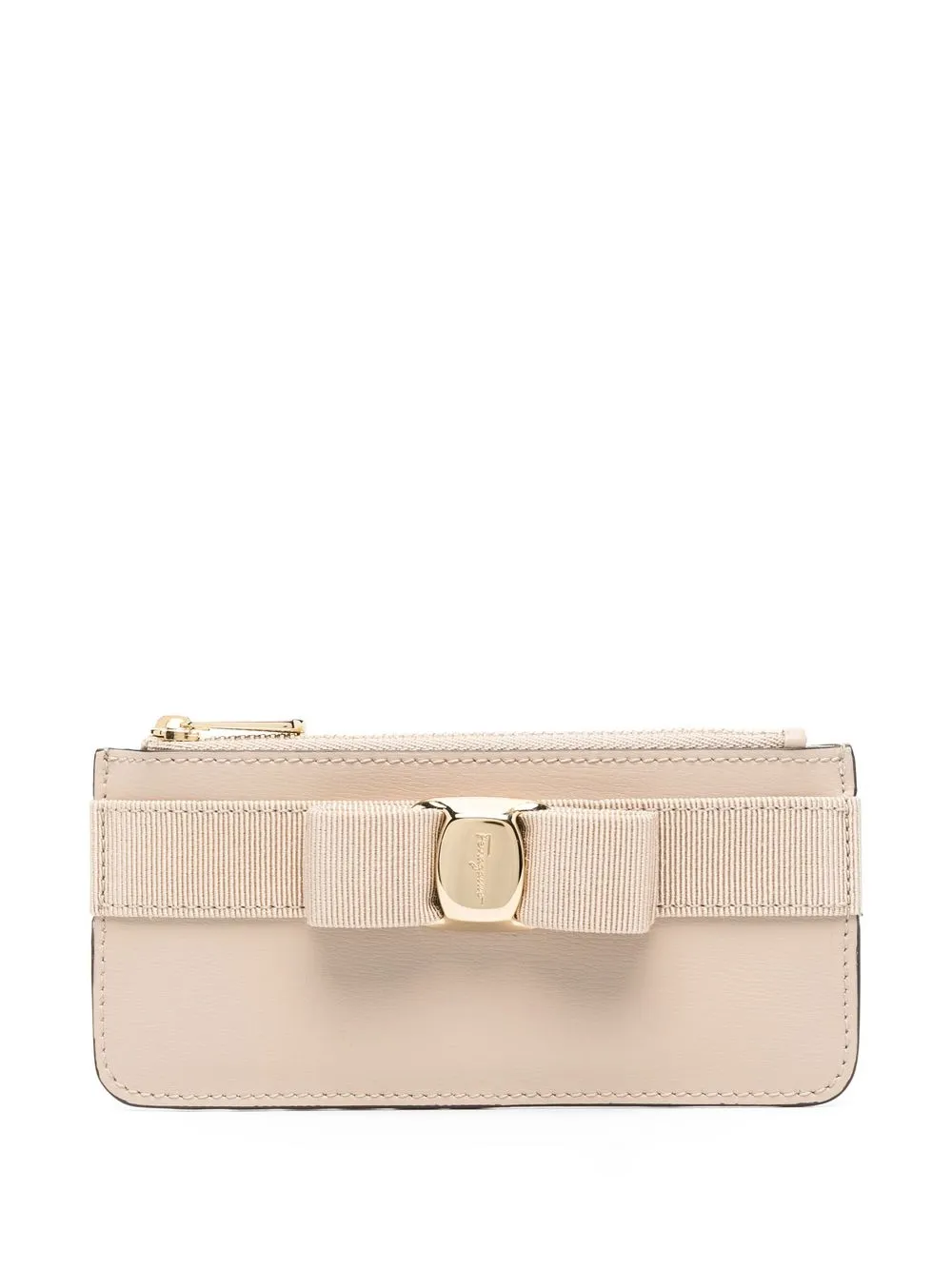 

Ferragamo Vara Bow leather wallet - Neutrals