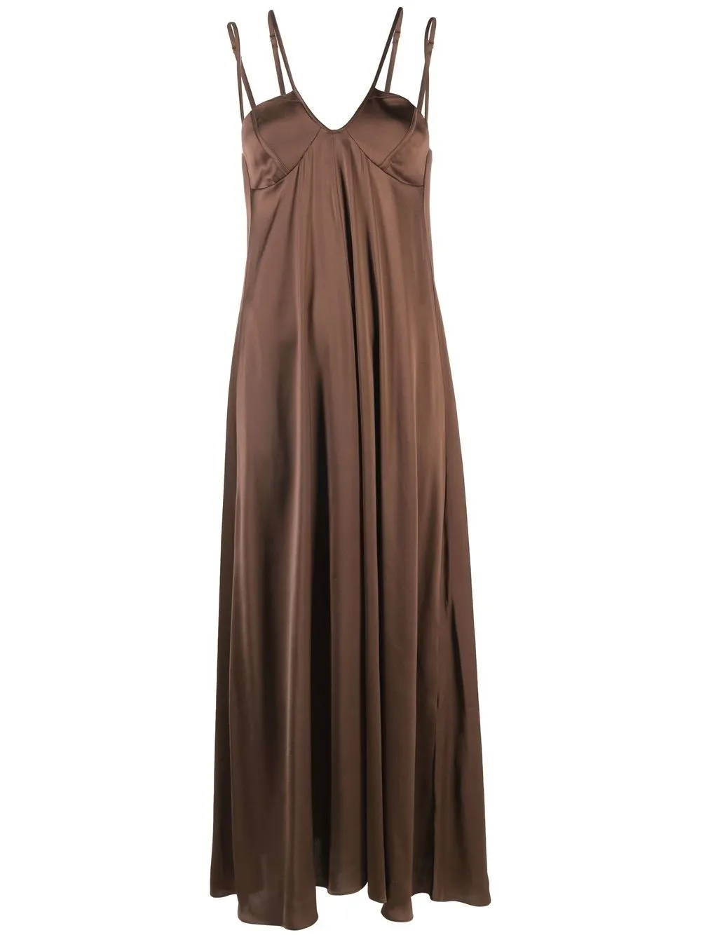 

AERON V-neck dress - Brown