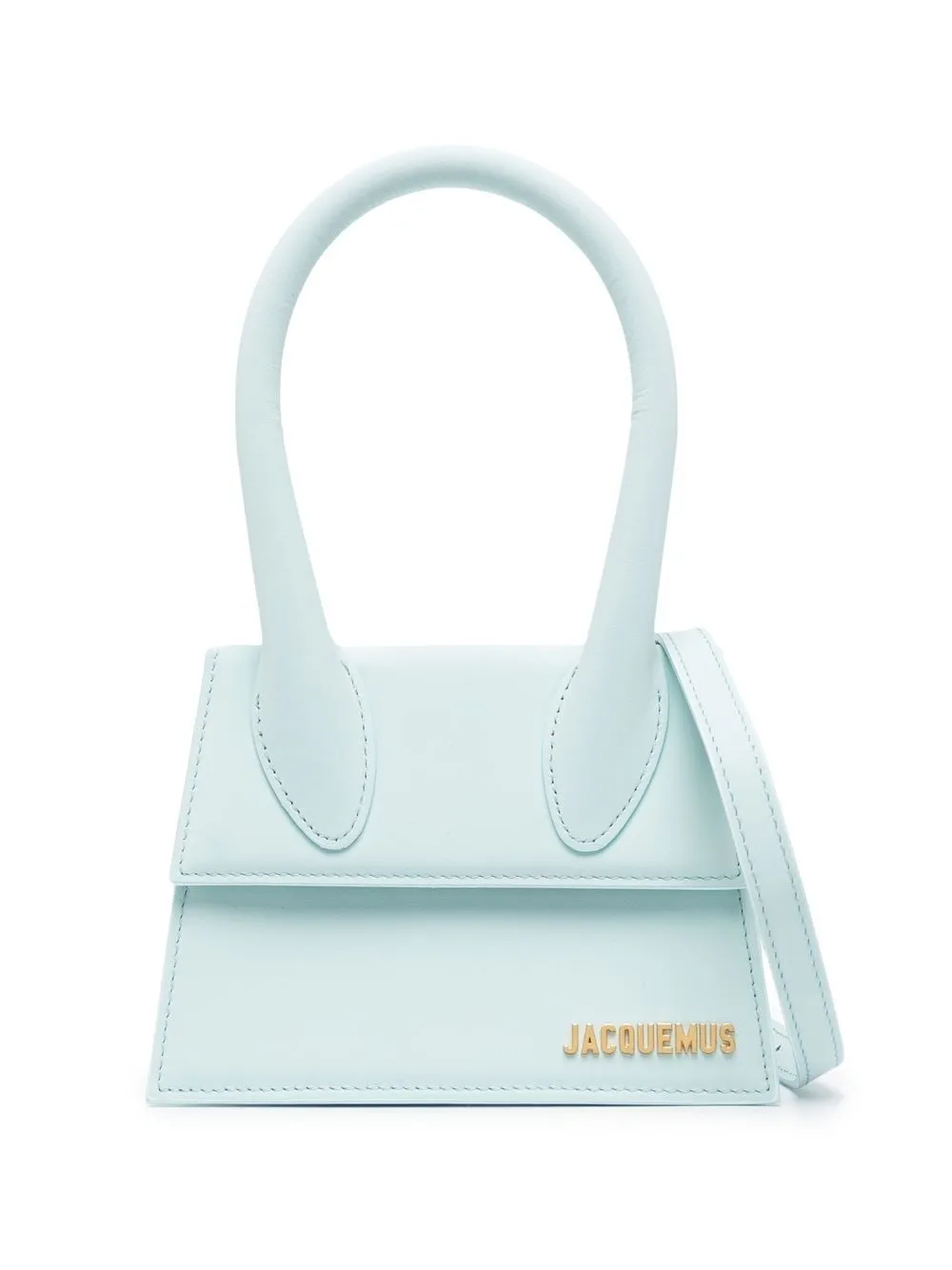 Jacquemus Le Chiquito Mini Leather Tote Bag In Blue