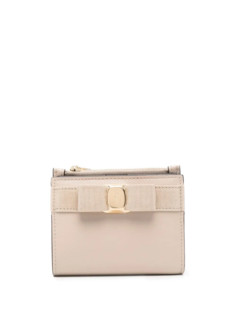 

Ferragamo Vara Bow leather wallet - Neutrals