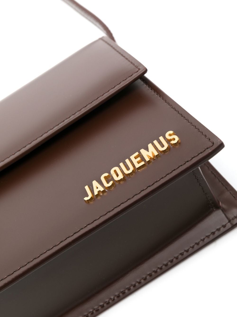 Shop Jacquemus Le Bambino Long Shoulder Bag In Braun