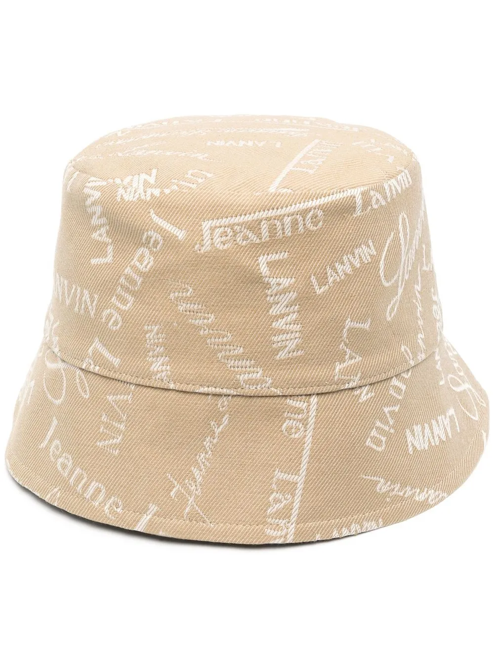 

Lanvin logo-jacquard bucket hat - Neutrals