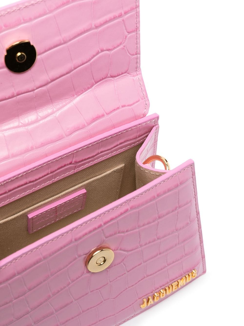 Shop Jacquemus Logo-plaque Tote Bag In Pink