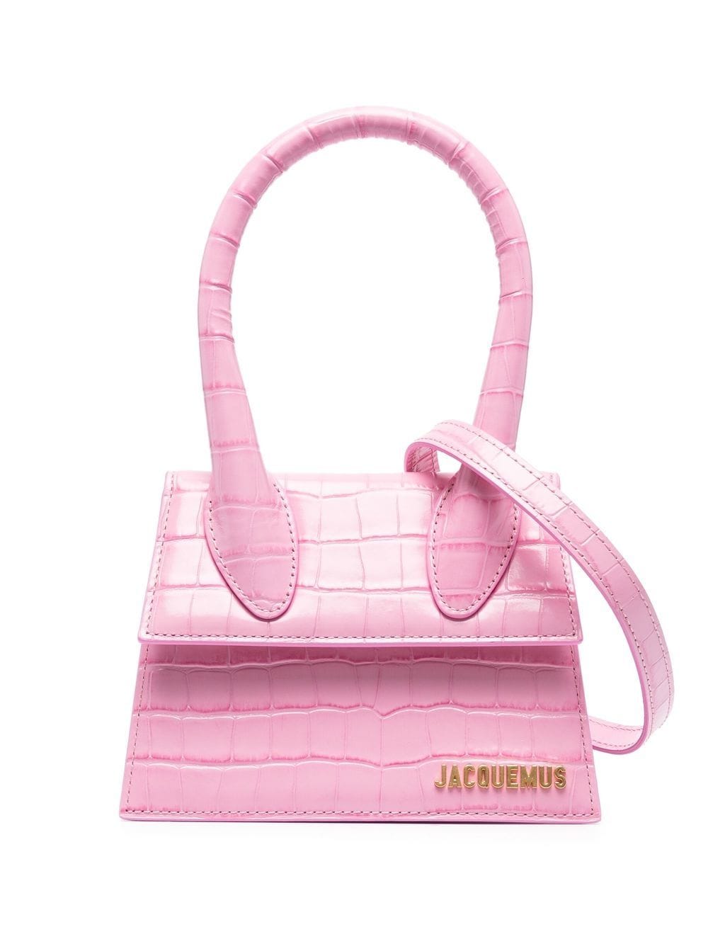 Jacquemus Logo-plaque Tote Bag In Pink