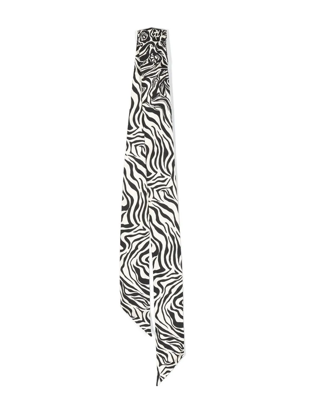 

Lanvin floral zebra-print silk scarf - Black