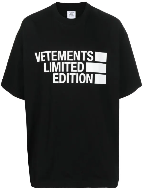 VETEMENTS: White Printed T-Shirt