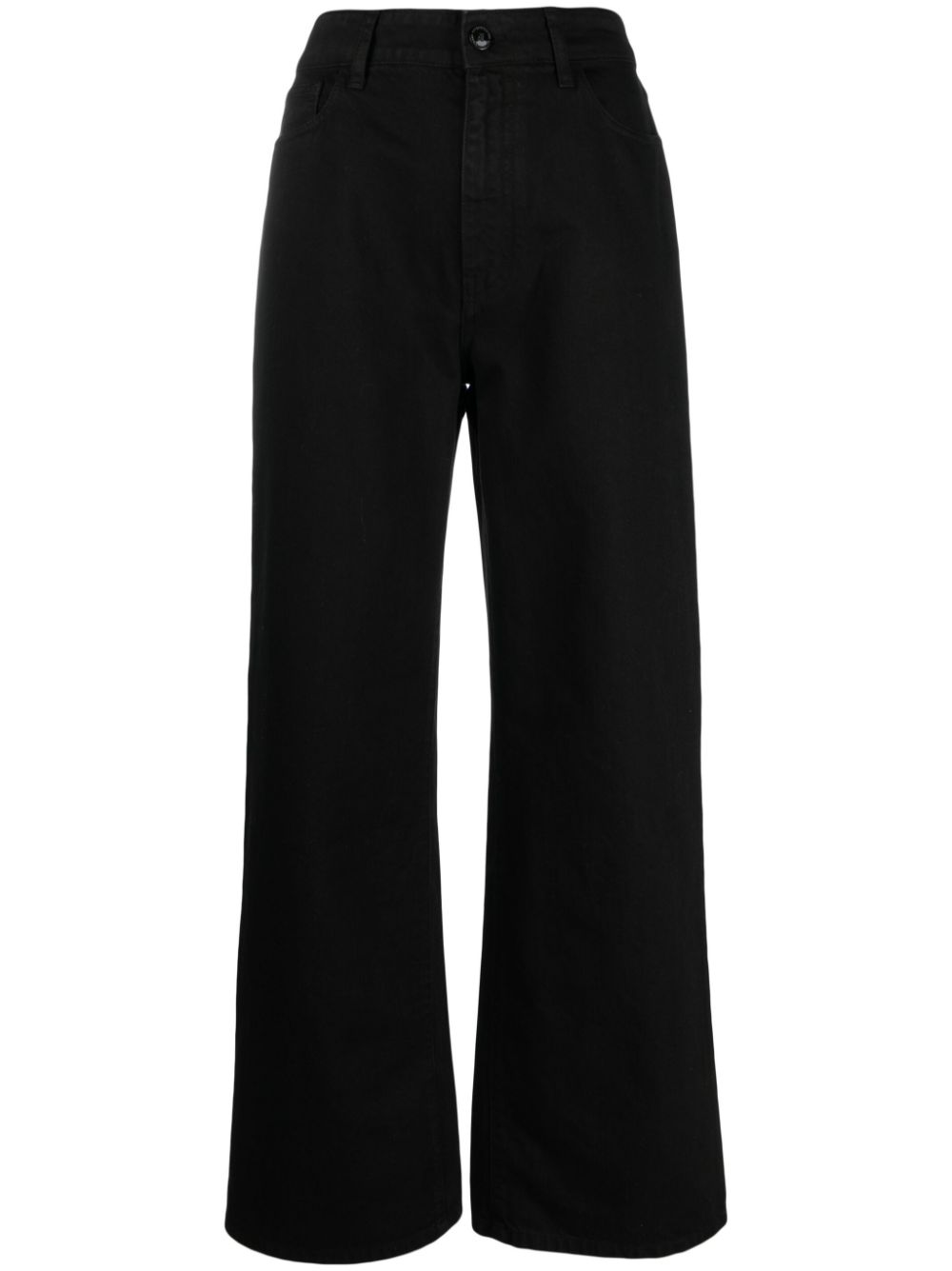 Raf Simons High-rise Wide-leg Jeans In Black | ModeSens