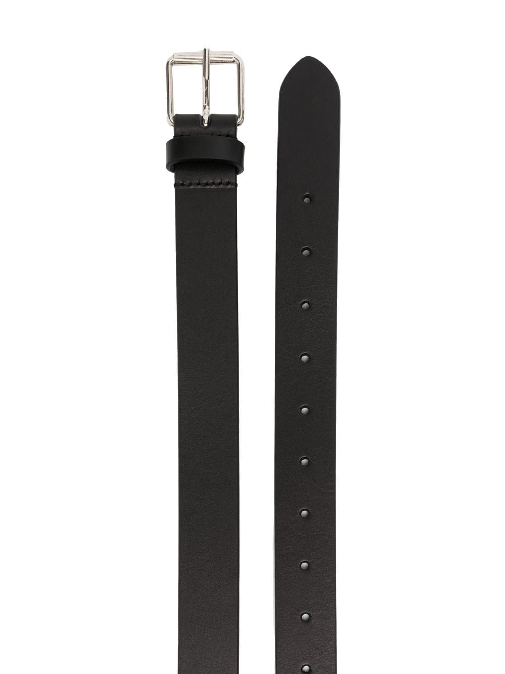 Shop Vetements Buckle-fastened Leather Belt In Black