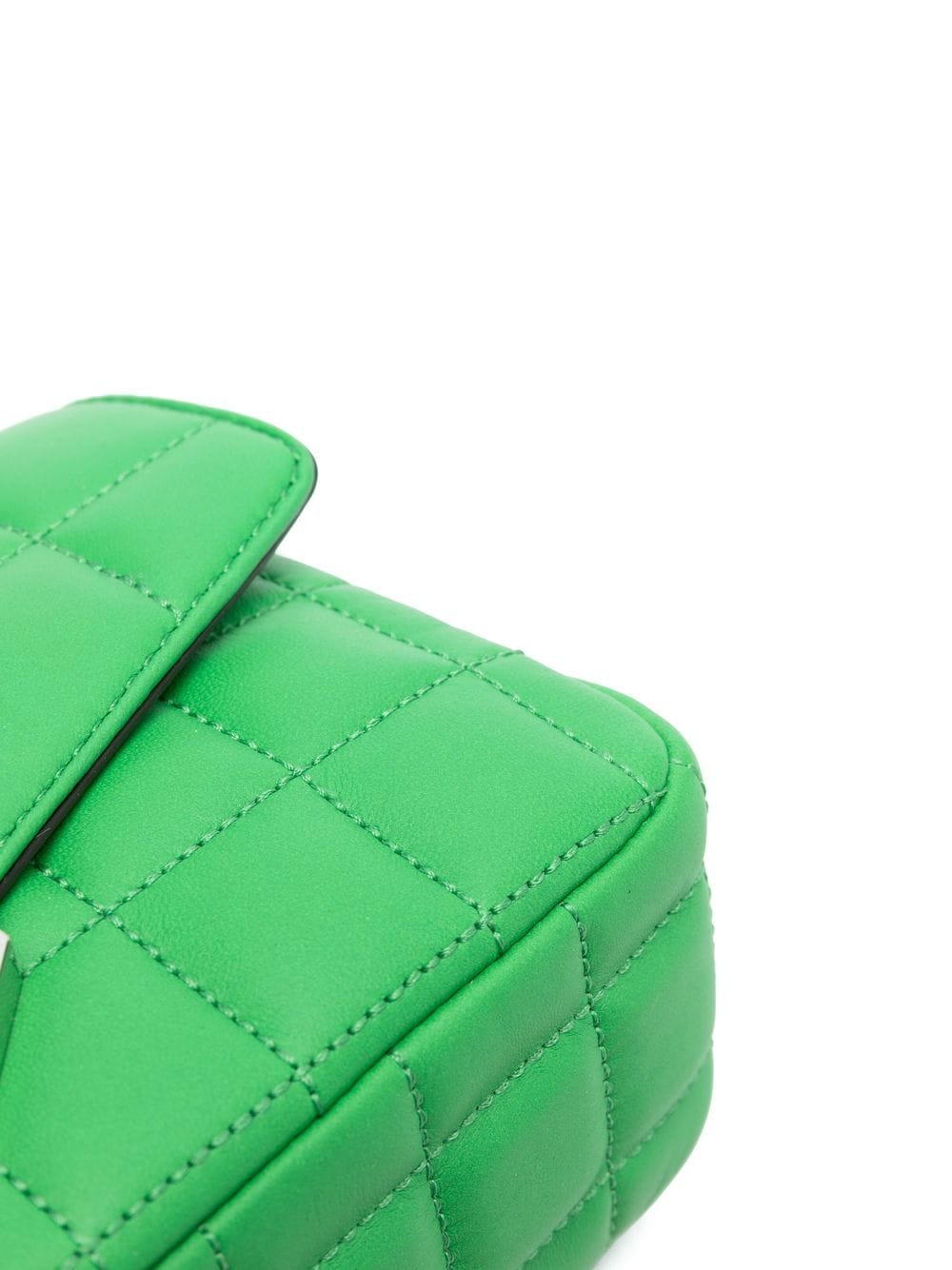 Shop Michael Kors Soho Quilted Shoulder Bag In Grün