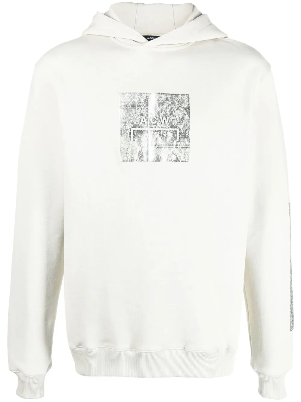 A-COLD-WALL* logo-print cotton hoodie - Neutrals