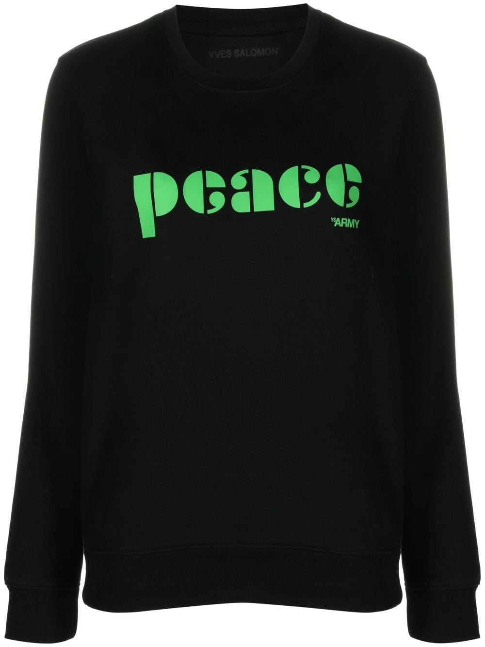 

Yves Salomon logo-print sweatshirt - Black