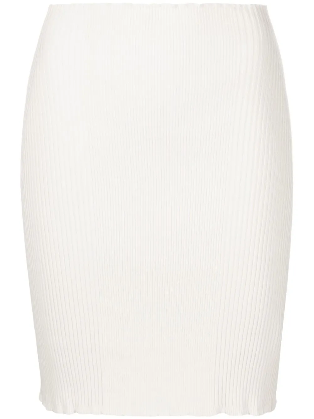 

AERON ribbed-knit skirt - White