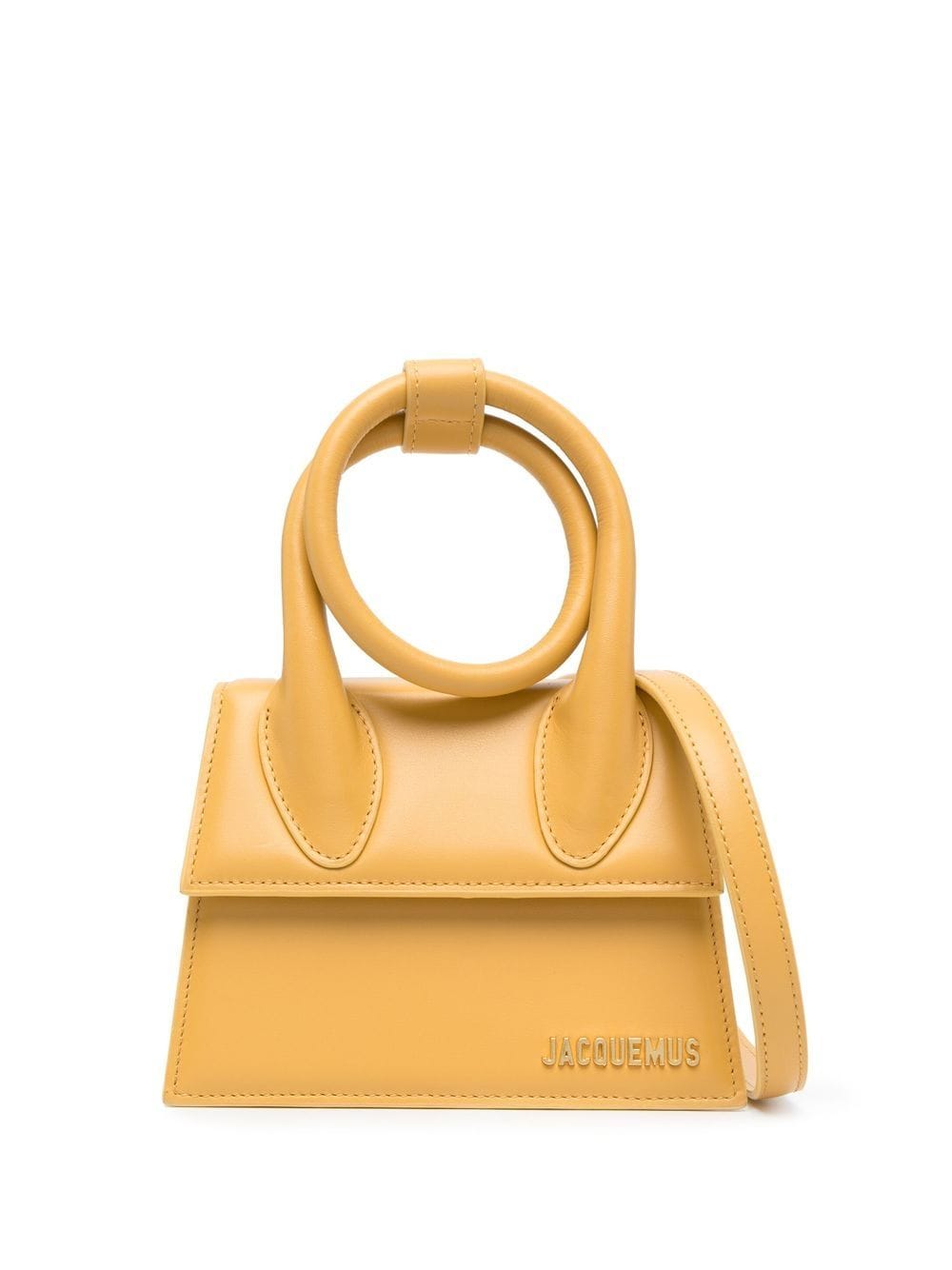 Shop Jacquemus Le Chiquito Nœud Mini Bag In Gelb