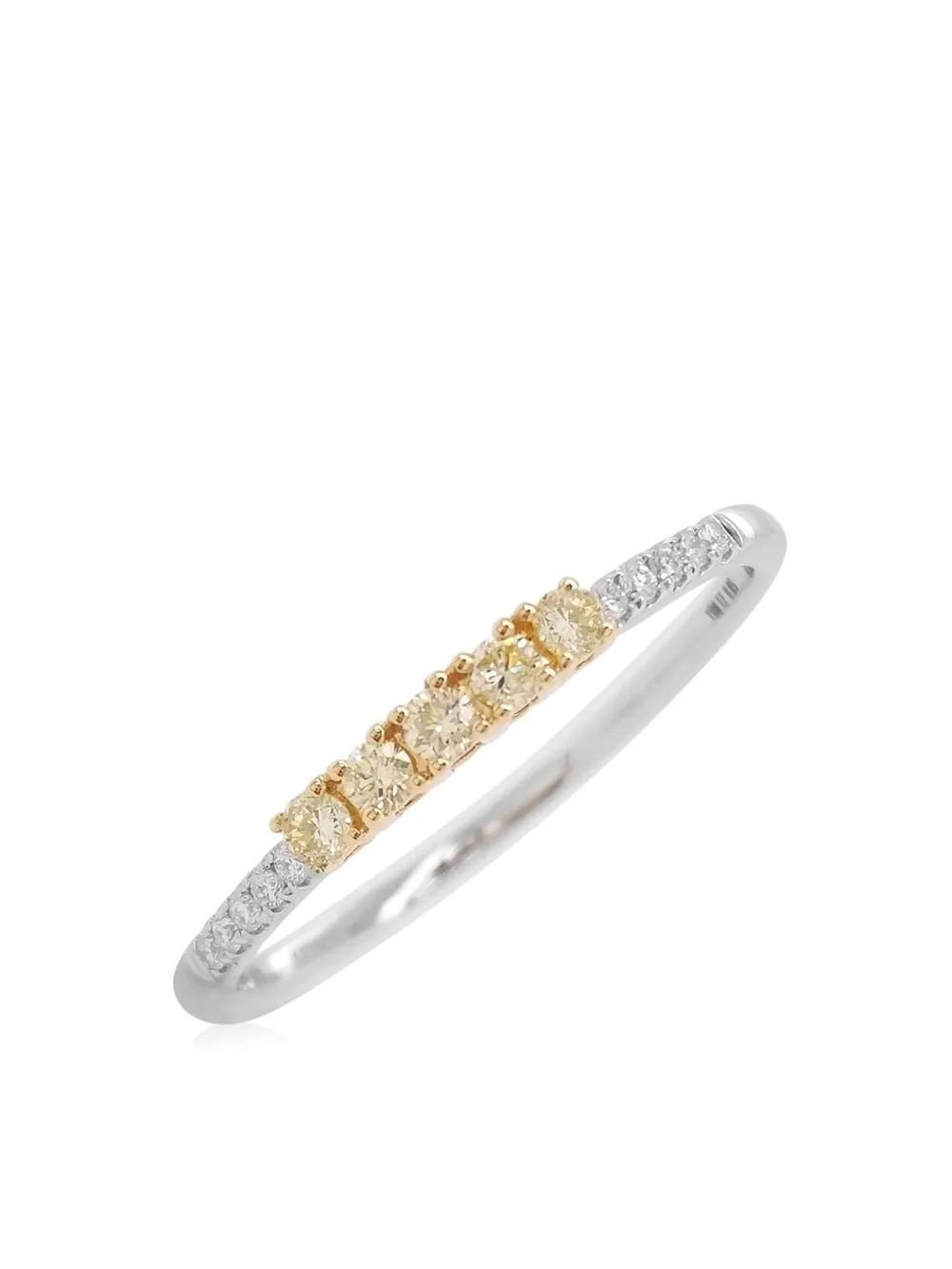 HYT JEWELRY 18KT WHITE GOLD DIAMOND BAND RING