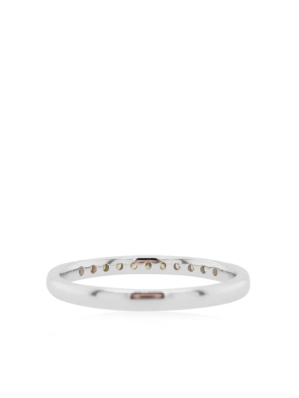 Shop Hyt Jewelry 18kt White Gold Diamond Band Ring In Silber