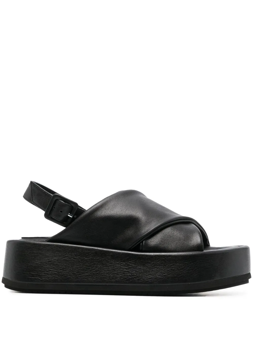 

Paloma Barceló cross-over strap flatform sandals - Black