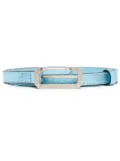 EÉRA logo-engraved buckle metallic belt - Blue