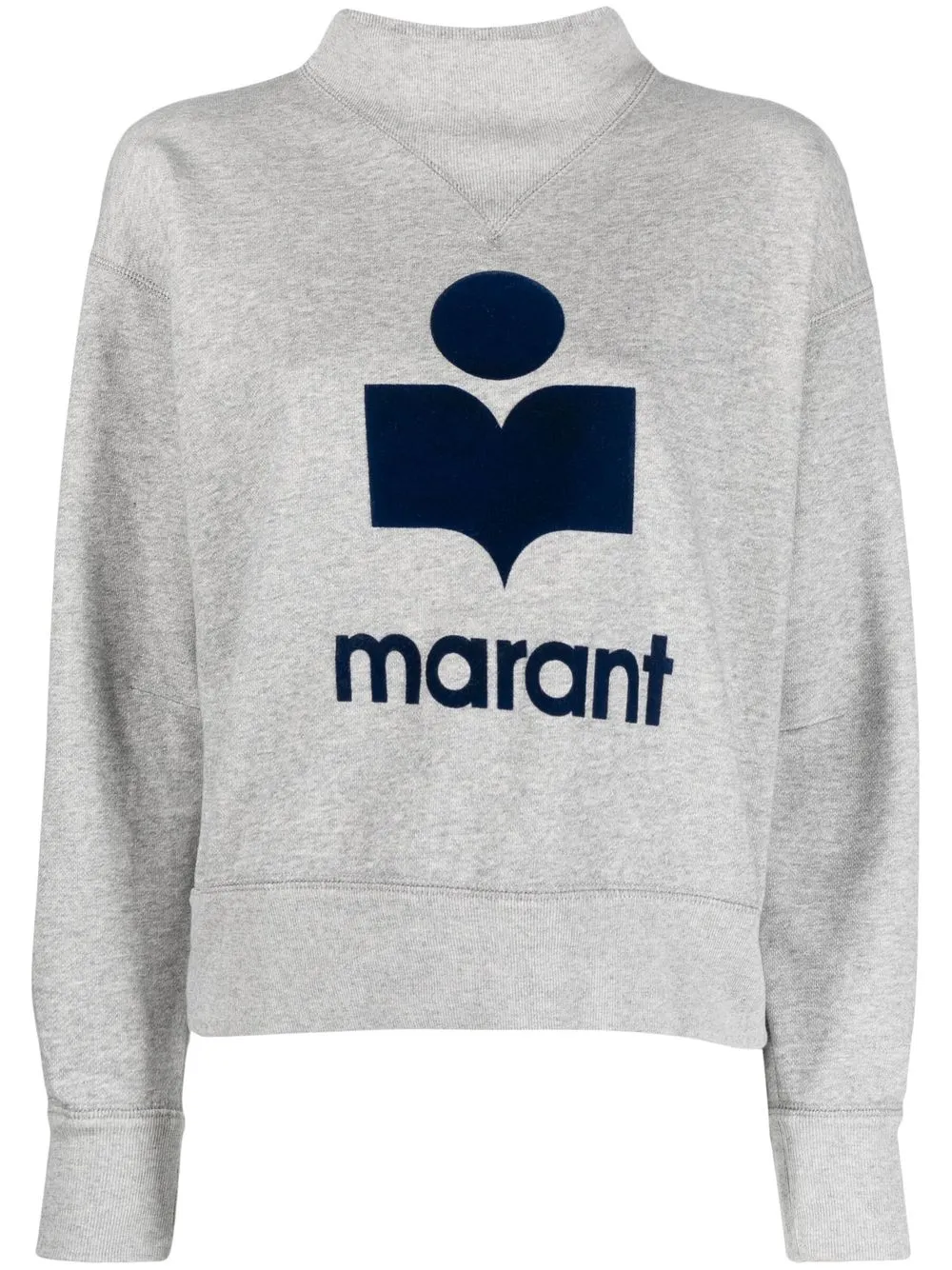 

Isabel Marant Étoile sudadera con logo estampado - Gris