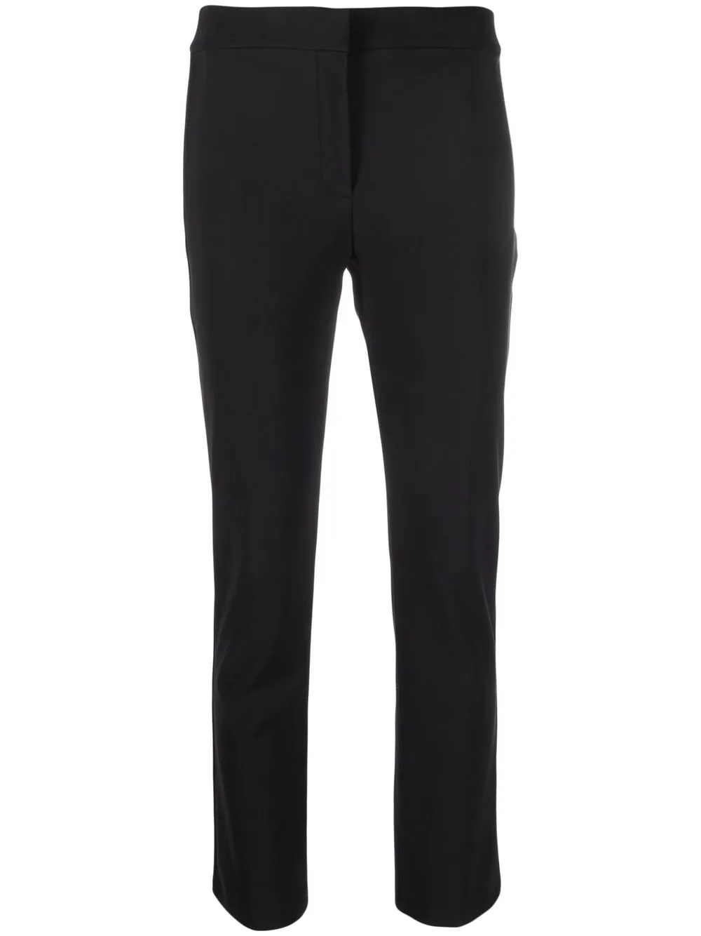 Theory Straight-leg High-waisted Trousers In 黑色