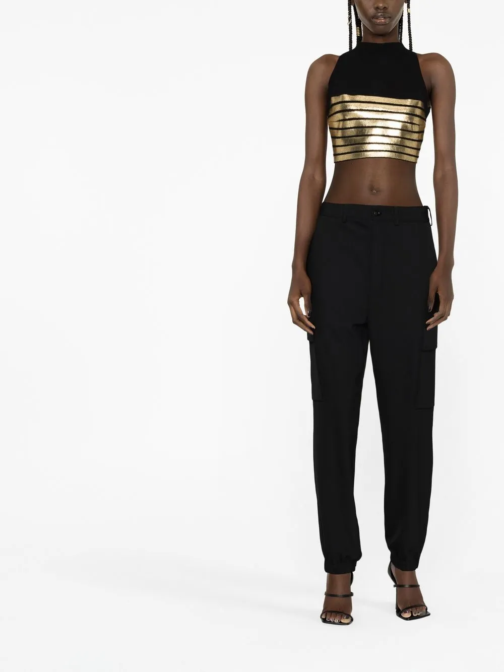 Balmain Cropped top - Zwart
