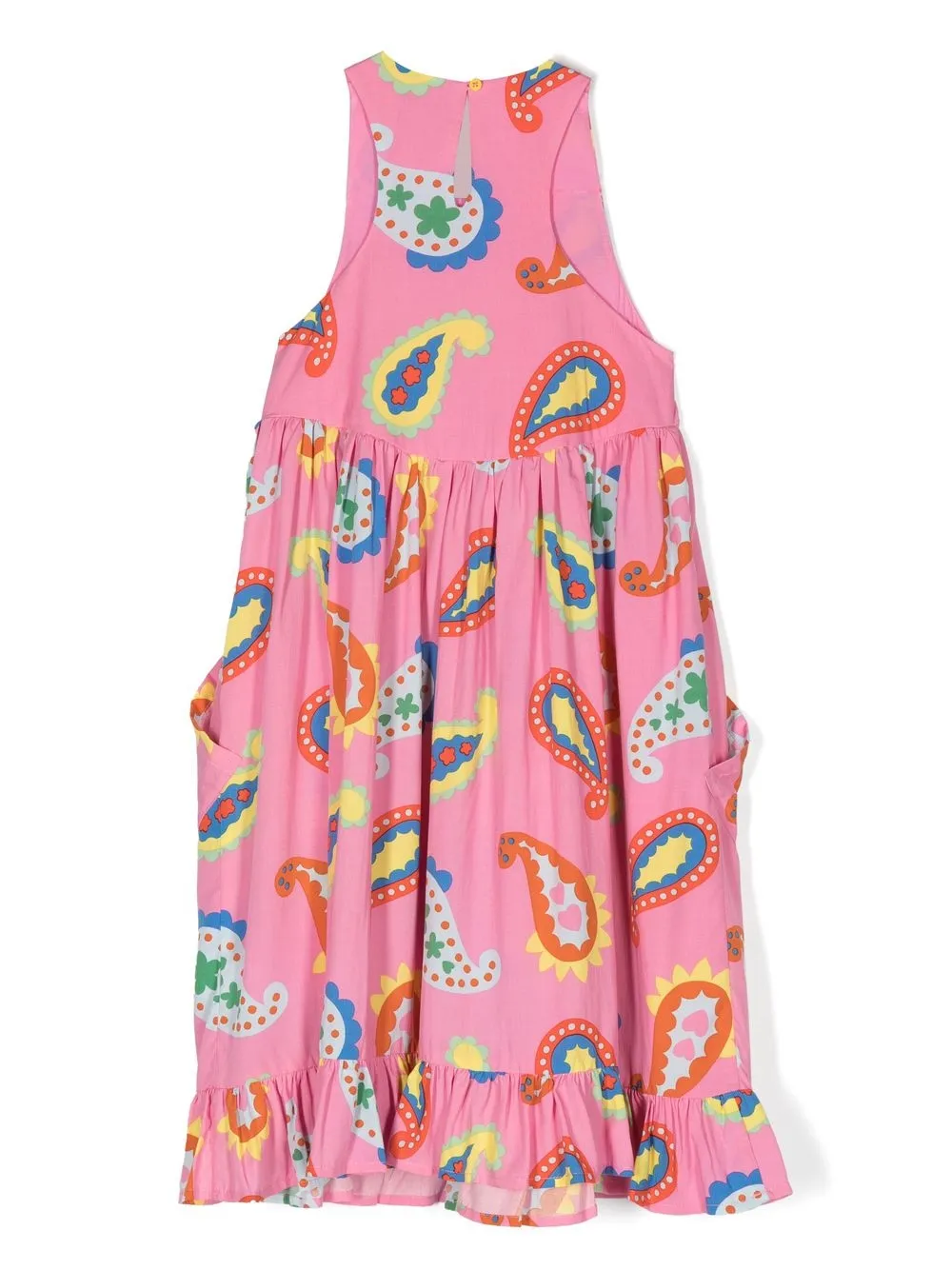 Shop Stella Mccartney Paisley-print Long Dress In Pink