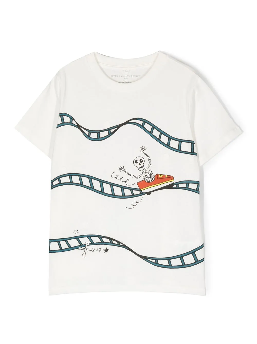 

Stella McCartney Kids playera con estampado de montaña rusa - Blanco