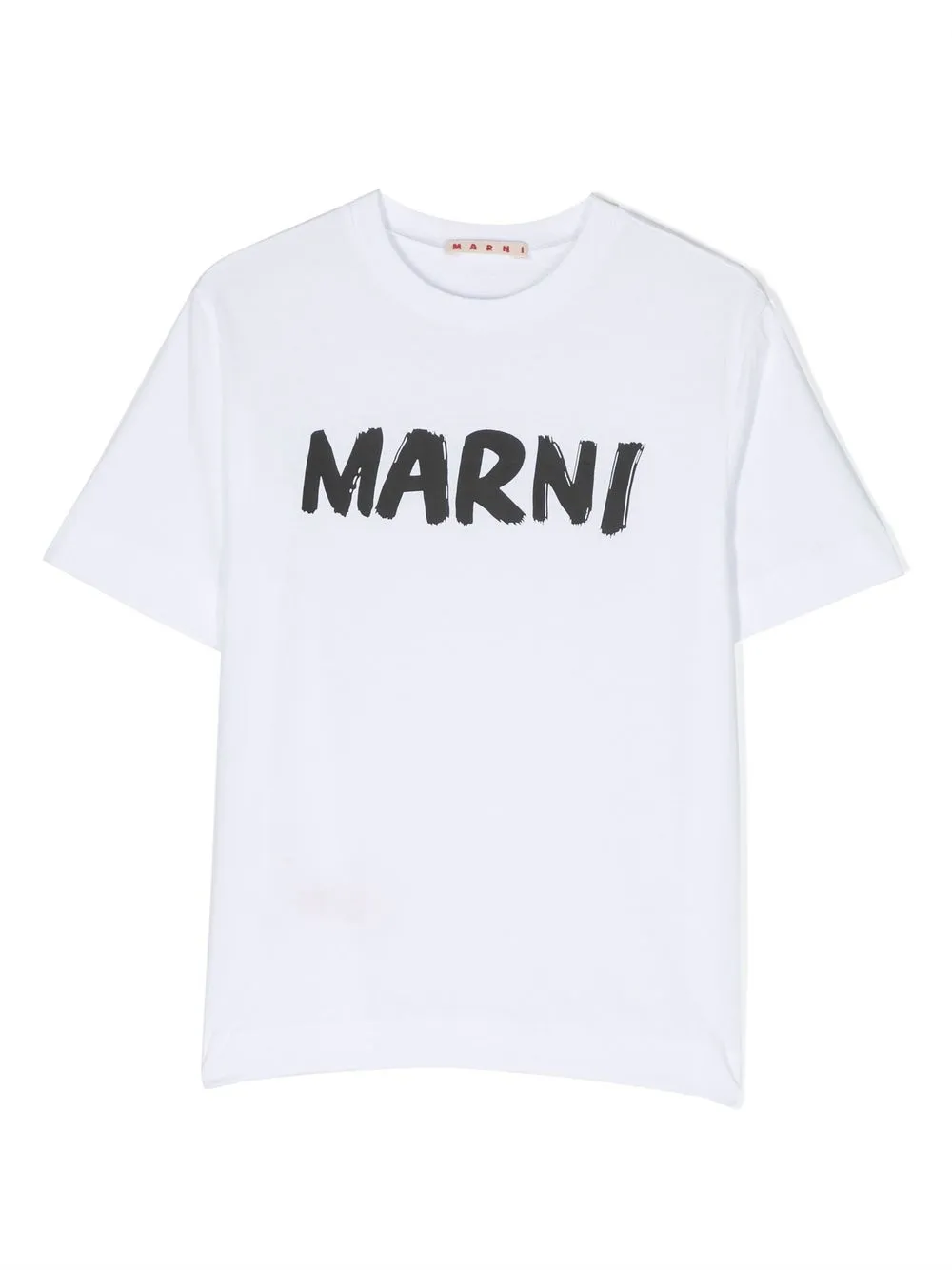 

Marni Kids playera con logo estampado y cuello redondo - Blanco
